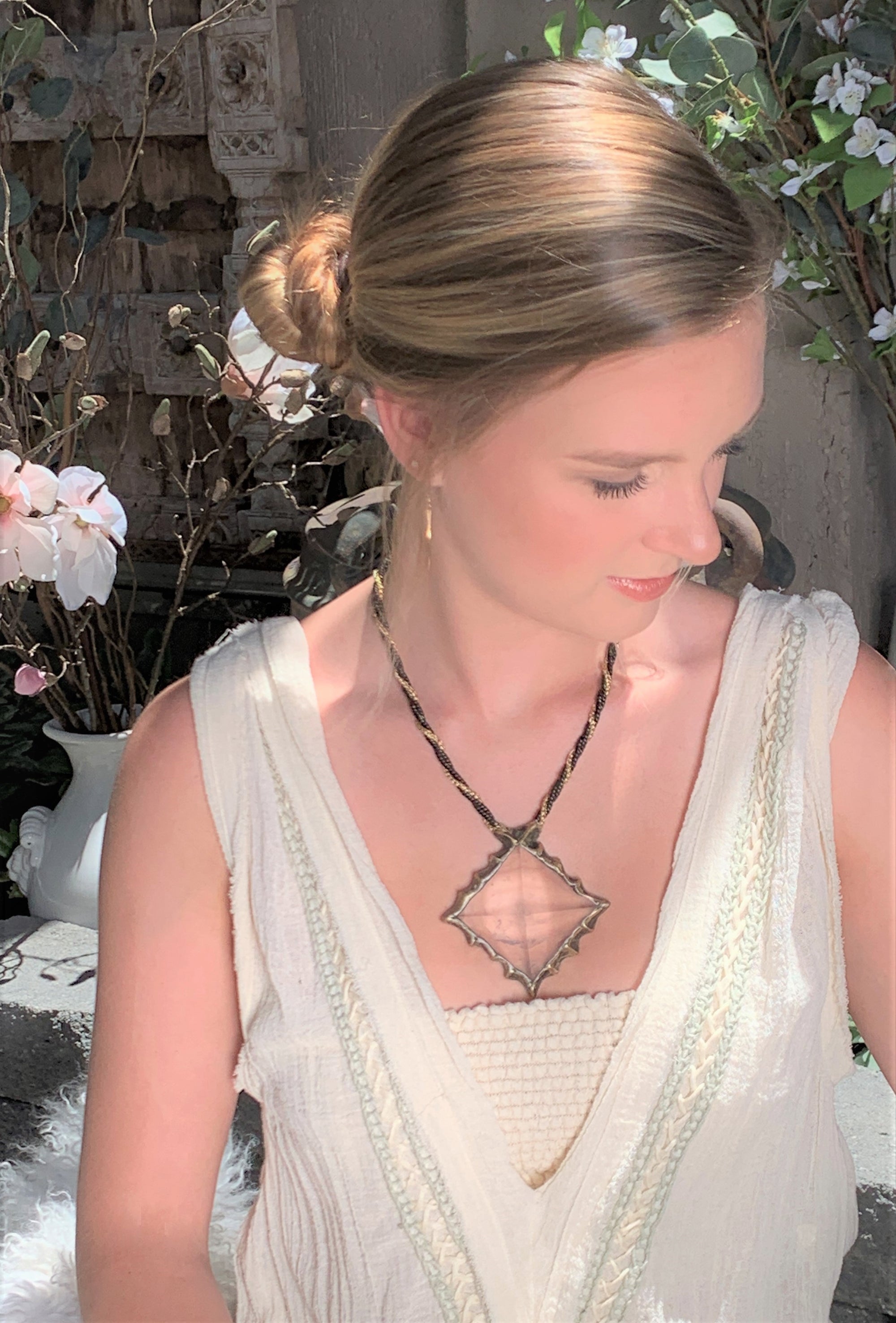 One of a kind handmade wearable art crystal stone jewelry accessories ...